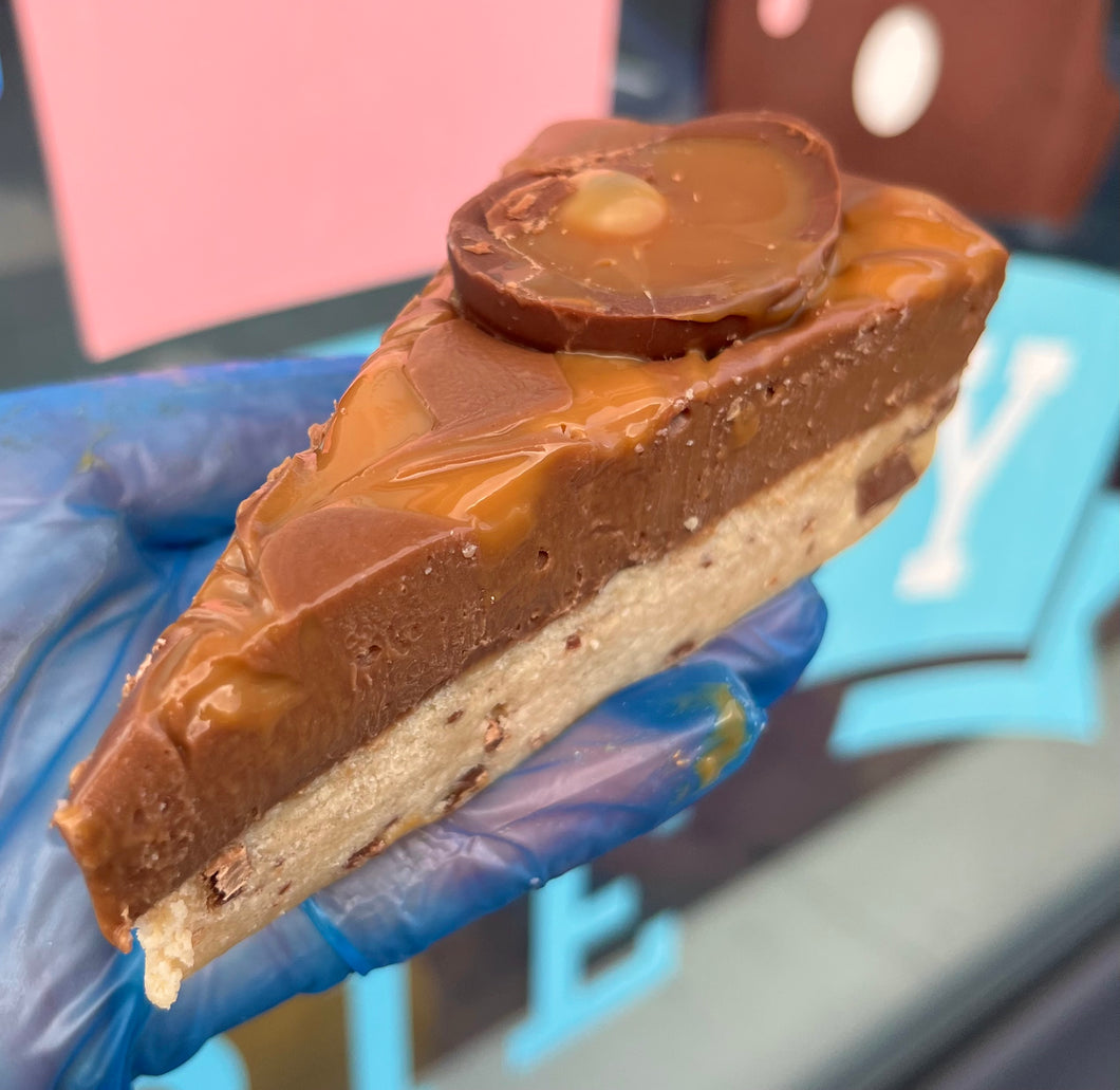 Caramel Egg Cookie Dough Pie